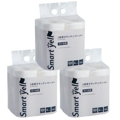 【12ロール】キッチンペーパー4ロール×3個セット 【プラザセレクト】_0