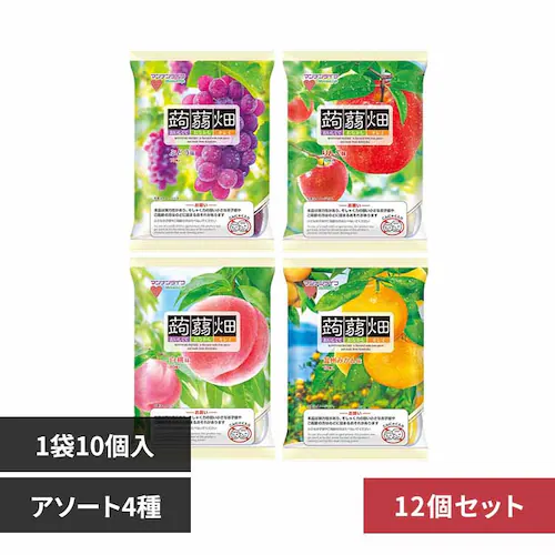 【12個】マンナンライフ 蒟蒻畑 25g×10個入 アソートセット/4つの味_0