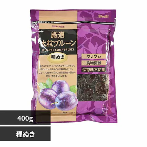 サンライズ 厳選大粒プルーン種ぬき 400g 【プラザセレクト】_0