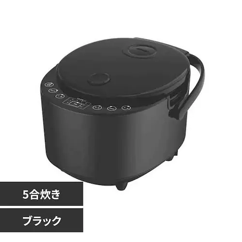 5合炊き炊飯器 HK-RC505BK ブラック【プラザセレクト】_0