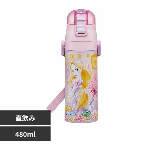 水筒 子供 お子様向け ステンレス直飲みボトル 480ml 抗菌仕様 SDC4 ラプンツェル 25【プラザセレクト】_0