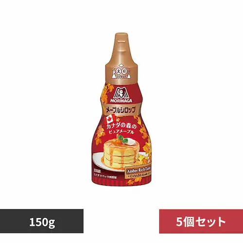 【5個】森永製菓 メープルシロップ 150g 【プラザセレクト】_0