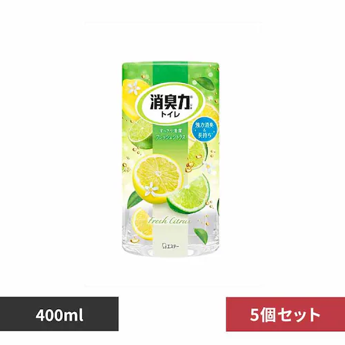 【5個セット】トイレの消臭力 フレッシュシトラス 400ML 52592 【プラザセレクト】_0