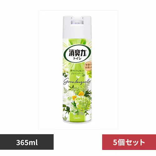 【5個セット】トイレの消臭力 スプレー グリーンブーケ 365ML 51913 【プラザセレクト】_0