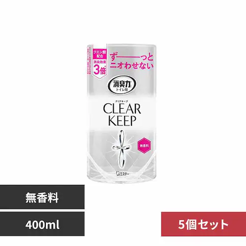 【5個セット】トイレの消臭力 CLEAR KEEP 無香料 51006 【プラザセレクト】_0