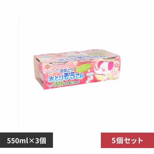 【5個セット】水とりぞうさん 香り付きフルーティフローラル 550ML 3個パック 72110 【プラザセレクト】_0