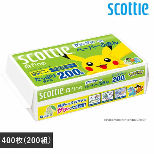 日本製紙クレシア株式会社 【数量限定品】スコッティ ファイン ペーパーふきんサッとサッと ポケモン 37837 【プラザセレクト】_0