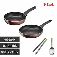 �O���[�v�Z�u�W���p�� �yPFOA�t���[�zT-fal 50th�A�j�o�[�T���[4�_�Z�b�g(�t���C�p��20cm�A26cm�A�^�[�i�[�A�g���O) IH�Ή� 