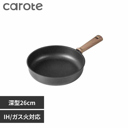 �J���[�e �t���C�p�� �[�^ 26cm �f�B�[�v�p�� IH �K�X�ΑΉ� �u���b�N NM-5103 NM-5103 �[�^�f�B�[�v�p��26cm�y�v���U�Z���N�g�z_0