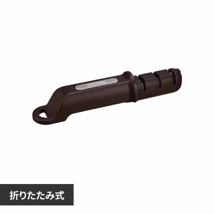 サーモス株式会社 コンパクトシャープナー ブラック ブラック KK-AA001 BK 【プラザセレクト】