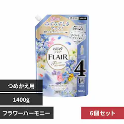 6個】花王 Kao ハミングフレア スパウト つめかえ用 1400g フラワーハーモニー
