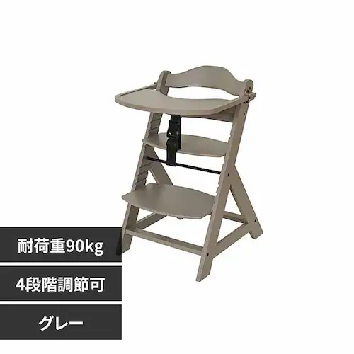 ステップアップWOODチェアテーブル付 3120205138 グレー【プラザセレクト】_0
