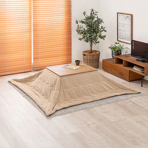 うす掛けこたつ布団 ビケ7560-BE ベージュ【時間指定不可】【代引不可】【同梱不可】【プラザセレクト】_0