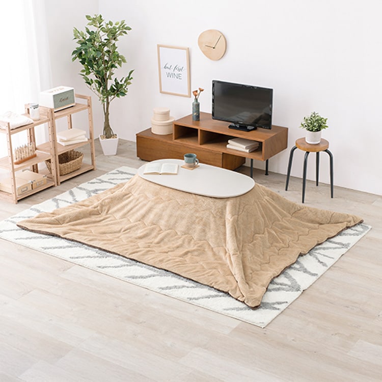 うす掛けこたつ布団 ビケ950-BE ベージュ【時間指定不可】【代引不可】【同梱不可】【プラザセレクト】