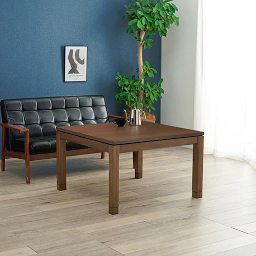 リビングコタツ シェルタK90M ブラウン【時間指定不可】【代引不可】【同梱不可】【プラザセレクト】_0