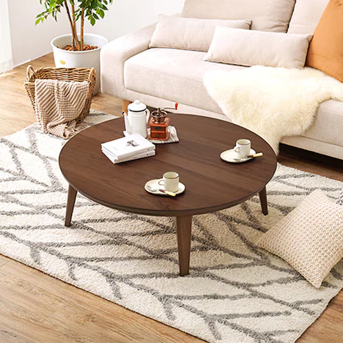 リビングコタツ クライス105WN ウォルナット【時間指定不可】【代引不可】【同梱不可】【プラザセレクト】_0