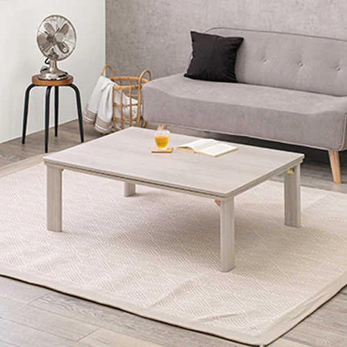 カジュアルコタツ(折脚) KOT-7350-105 グレイッシュホワイト【時間指定不可】【代引不可】【同梱不可】【プラザセレクト】_0