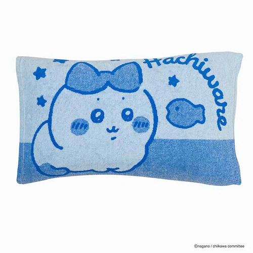 ちいかわ 枕のびのびピローケース タオル地 ハチワレ【プラザセレクト】_0