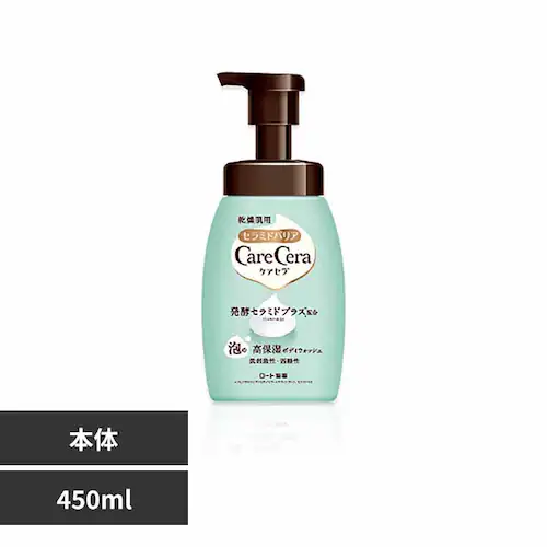 ロート製薬 ケアセラ泡高保湿ボディW 450ml 【プラザセレクト】_0
