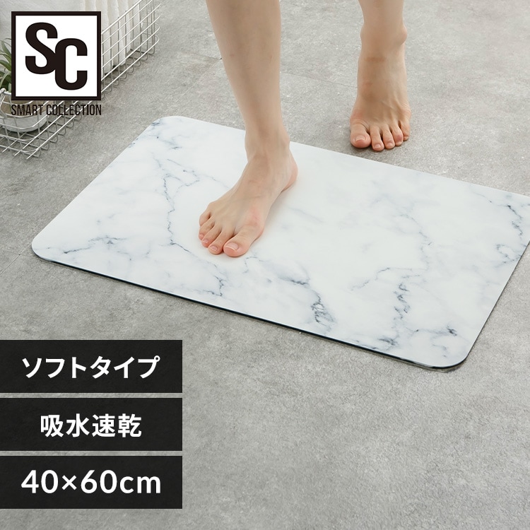 ソフト珪藻土マット 30x40cm 【プラザセレクト】 7295768F│アイリス