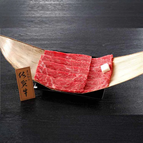 【冷凍】大西食品 佐賀県産 佐賀牛モモすき焼き 300g 【時間指定不可】【代引不可】【同梱不可】_0