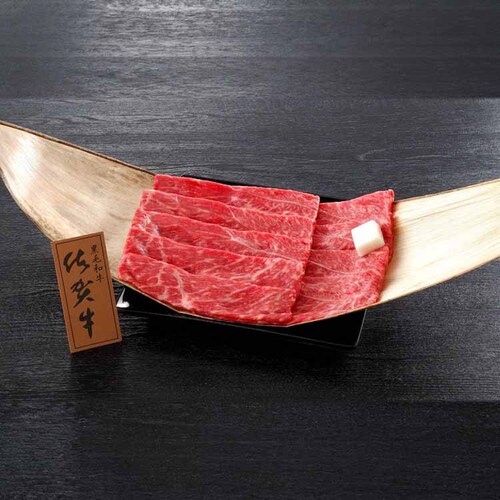 【冷凍】大西食品 佐賀県産 佐賀牛モモすき焼き 400g 【時間指定不可】【代引不可】【同梱不可】_0