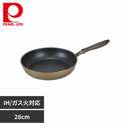 パール金属 フライパン 28cm IH ガス火対応 ロングライフメガストーンU HB-5876 【プラザセレクト】_0