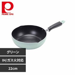  �p�[������ �[�^�t���C�p�� 22cm �f�B�[�v�p�� IH �K�X�ΑΉ� �ڐ��t �O���[�� HC-66 �O���[��