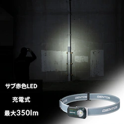 �w�b�h���C�g GENTOS �W�F���g�X STG-01R ���^LED�w�b�h���C�g