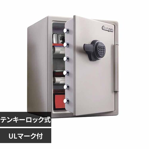 マスターロックセントリー日本株式会社 テンキー式1時間耐火金庫 ダブグレー JF205EV 【時間指定不可】【代引不可】【同梱不可】【プラザセレクト】_0