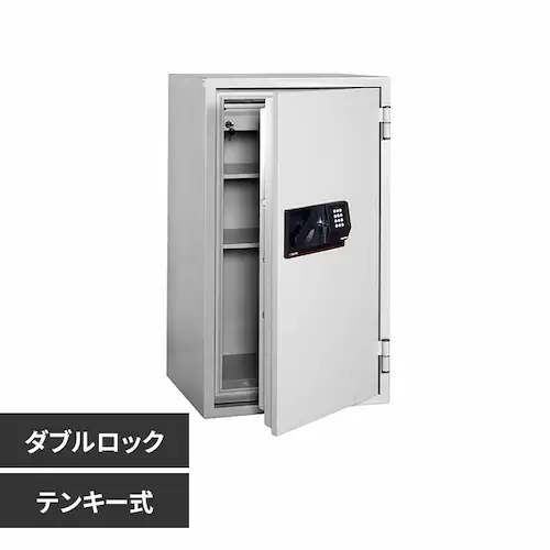 マスターロックセントリー日本株式会社 テンキー式1時間耐火業務用金庫 ライトグレー S8771 【時間指定不可】【代引不可】【同梱不可】【プラザセレクト】_0