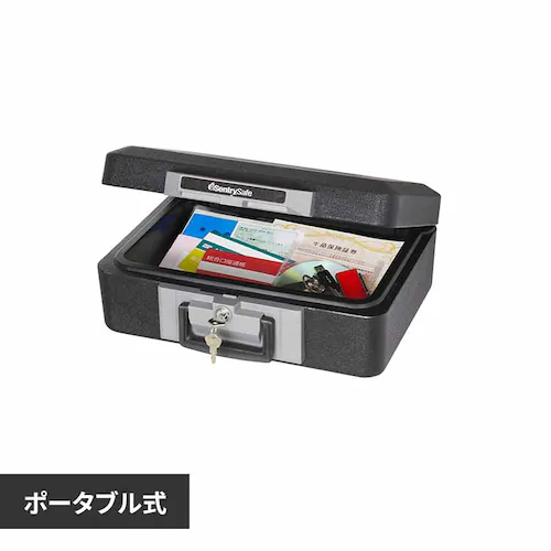 マスターロックセントリー日本株式会社 ポータブル式30分耐火保管庫 (A4) ブラック 1160BK 【プラザセレクト】_0