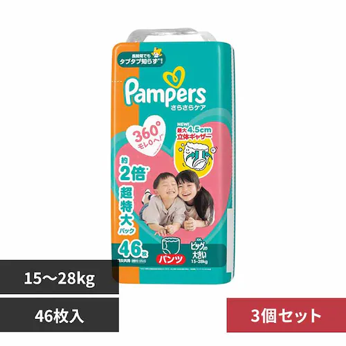 �R�Z�b�g P&G�W���p��������� �p���p�[�X ���炳��P�A �p���c / ���K�W�����{�@�r�b�O���傫���@(15-28kg) �y�v���U�Z���N�g�z_0