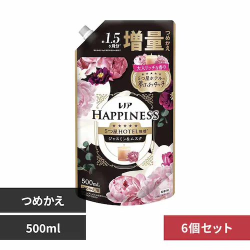 P&Gジャパン合同会社 【6個セット】レノアハピネス夢ふわタッチジャスミン&ムスクの香り詰替増量サイズ 【プラザセレクト】_0