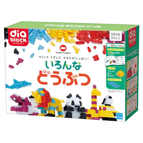 カワダ ダイヤブロック ND-16 どうぶつ【プラザセレクト】_0