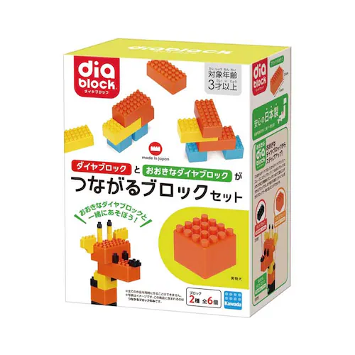 カワダ ダイヤブロック つながるブロックセット ND-18 【プラザセレクト】_0