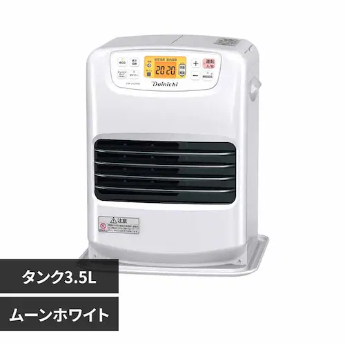 ダイニチ 石油FH・NEタイプ 木造7畳コンクリ9畳・タンク3.5L FW-2525NE-W ムーンホワイト【プラザセレクト】_0