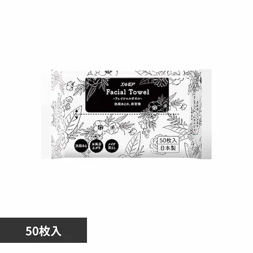 カミ商事 エルモアフェイシャルタオル50枚 143206 【プラザセレクト】_0