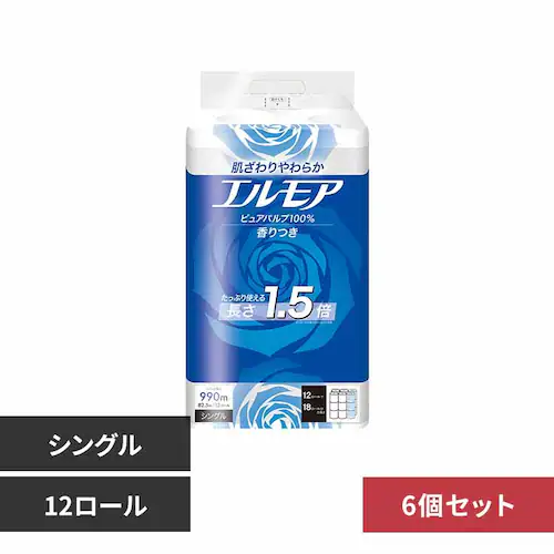 カミ商事 6個】エルモア1.5倍巻き12RS82.5m 花の香り 143408 シングル【プラザセレクト】_0