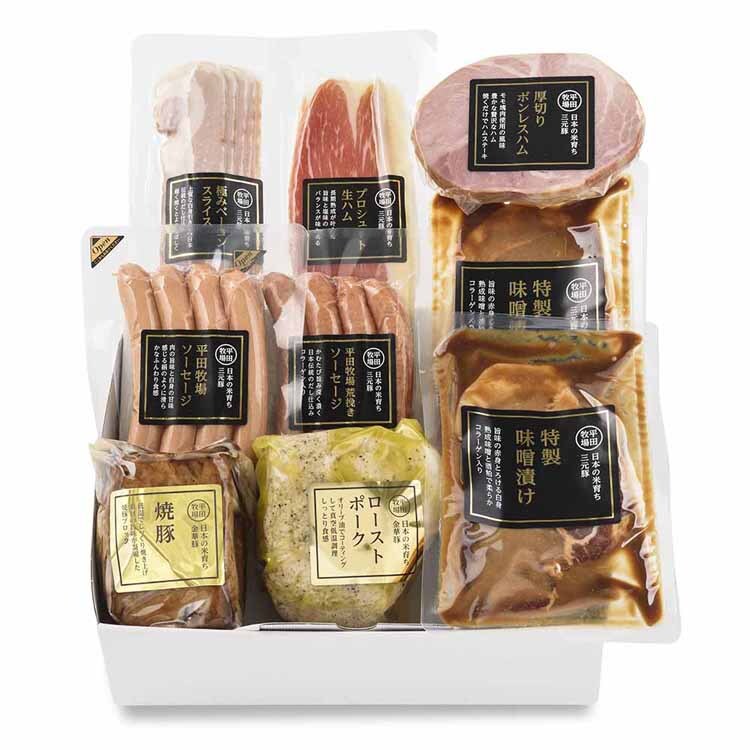 【6%OFFクーポン】【平田牧場】平田牧場特製ハムソーセージ詰合せセット CHK23-7