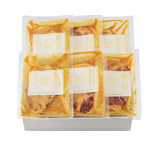 【6%OFFクーポン】【平田牧場】日本の米育ち金華豚 肩ロース特製味噌漬けギフト 6枚入 JHM-K06_0