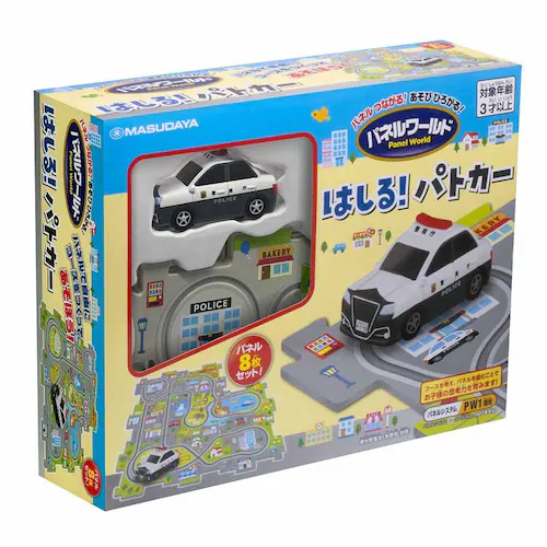 【クリスマスセール】増田屋コーポレーション パネルワールド はしる! パトカーパネル8 1752 【プラザセレクト】_0