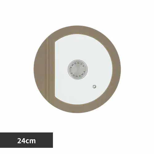 LIV PLUS ガラス蓋 24cm SONOMA ソノマ グレージュ LV-0373 【プラザセレクト】_0
