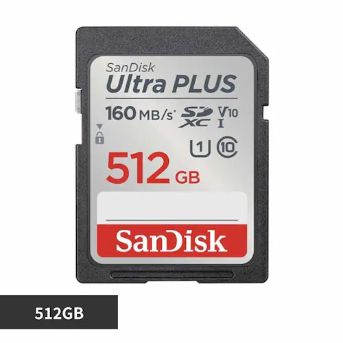 サンディスク SanDisk Ultra PLUS SDXC UHS-Iカード 512GB SDSDUWL-512G-JN3IN 【プラザセレクト】_0