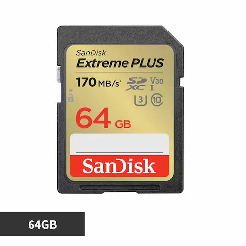 サンディスク SanDisk Extreme PLUS SDXC UHS-Iカード 64GB SDSDXWH-064G-JNJIP 【プラザセレクト】_0