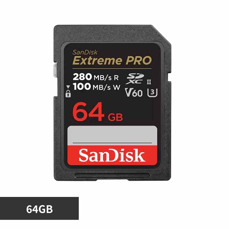 �T���f�B�X�N SanDisk Extreme PRO UHS-II V60 64GB SDSDXEP-064G-JNJIP �y�v���U�Z���N�g�z