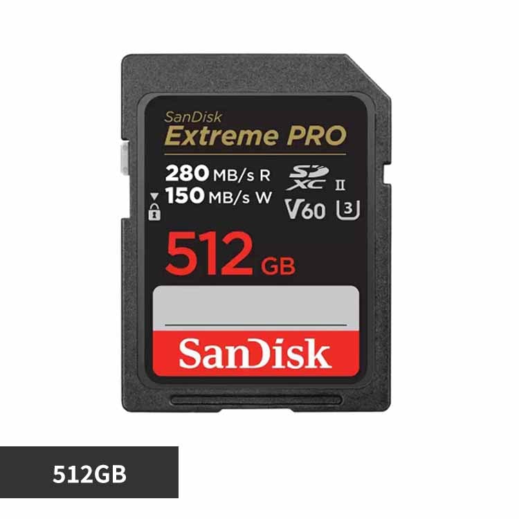 �T���f�B�X�N SanDisk Extreme PRO UHS-II V60 512GB SDSDXEP-512G-JNJIP �y�v���U�Z���N�g�z