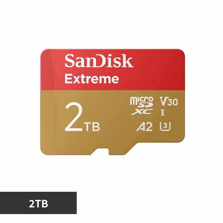 �T���f�B�X�N SanDisk Extreme microSDXC UHS-I�J�[�h 2TB SDSQXAV-2T00-JN3MD �y�v���U�Z���N�g�z