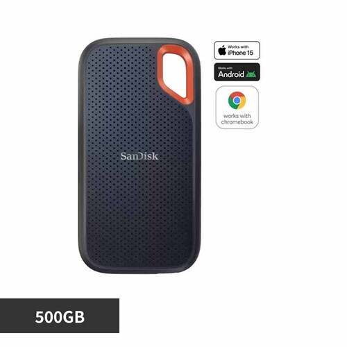 サンディスク SanDisk エクストリーム ポータブルSSD 500GB SDSSDE61-500G-J25 【プラザセレクト】_0