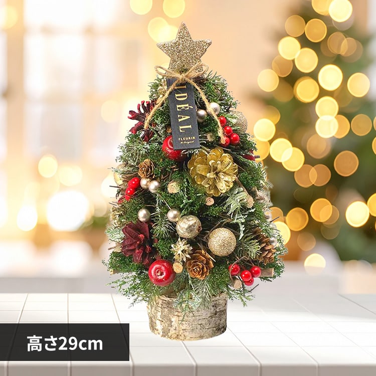 クリスマスオブジェ　　　オンリーワン商品 ケー・イー・アイ クリスマスナチュラルツリーオブジェ M CM1719-B